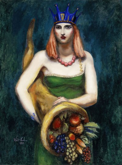 Fille avec Cornucopia - Walt Kuhn