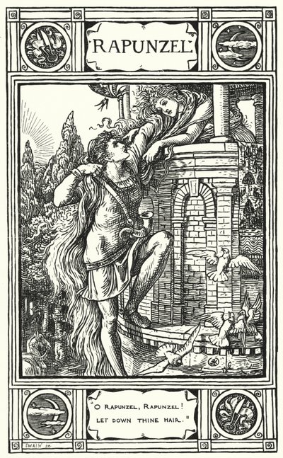 Raiponce (gravure) - Walter (after) Crane