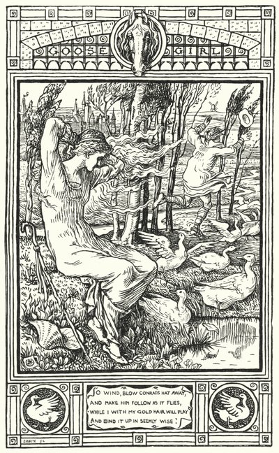 La fille aux oies - Walter (after) Crane