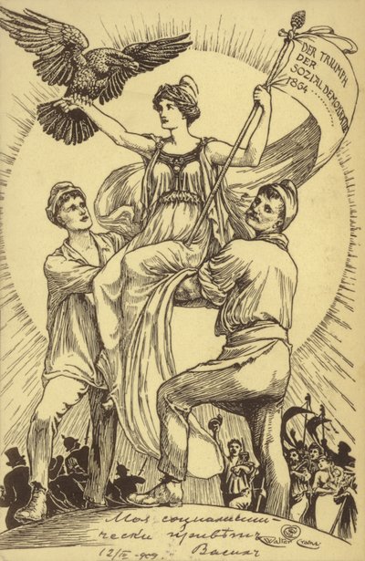 Le Triomphe de la Démocratie Sociale - Walter (after) Crane