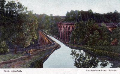 Aqueduc de Chirk, Chirk, Wrexham, Pays de Galles, 1905 - Walter Bentley Woodbury