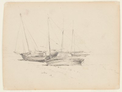 Bateaux de pêche sur le rivage - Walter Clark