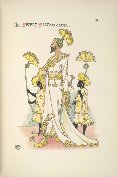 Un sultan, un des invités au mariage - Walter Crane