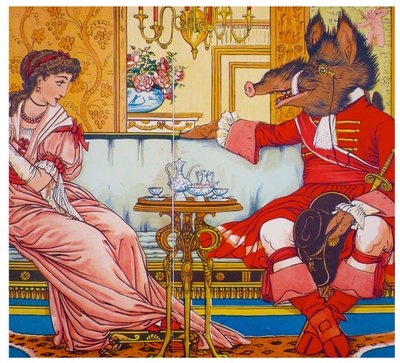 La Belle et la Bête, 1874 - Walter Crane