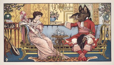 La Belle et la Bête, pub. 1874 - Walter Crane