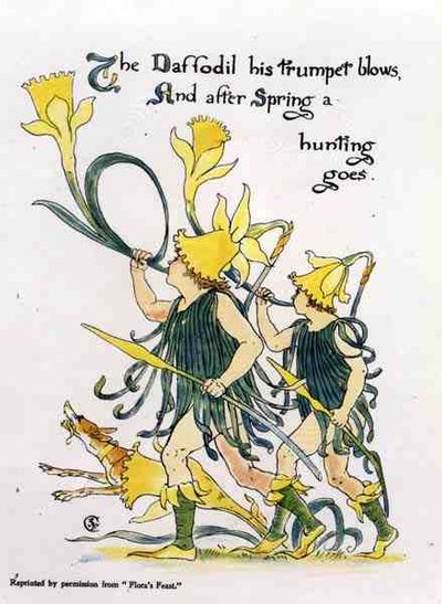 La trompette de la jonquille, de La Fête de Flora - Walter Crane