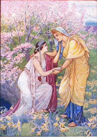 Déméter se réjouit car sa fille était à ses côtés, illustration de L