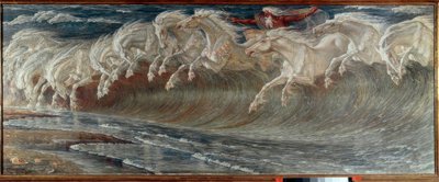 Les chevaux de Neptune - Walter Crane