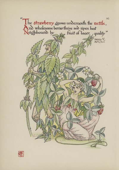 Fleurs du jardin de Shakespeare - Walter Crane