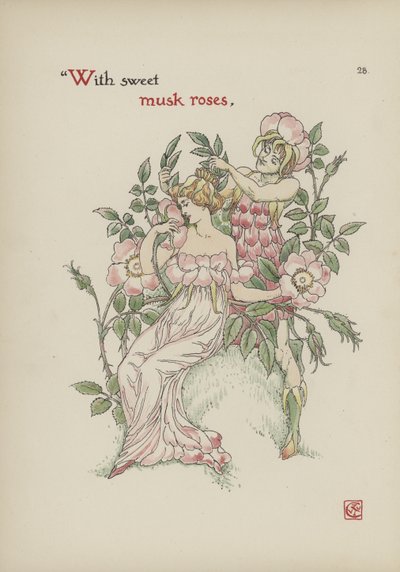 Fleurs du jardin de Shakespeare - Walter Crane