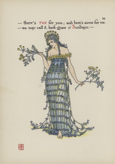 Fleurs du jardin de Shakespeare - Walter Crane
