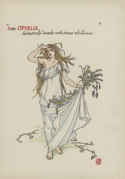 Fleurs du jardin de Shakespeare - Walter Crane