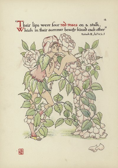 Fleurs du jardin de Shakespeare - Walter Crane