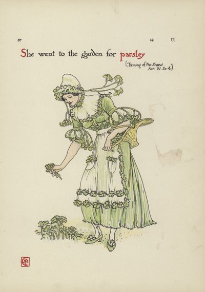 Fleurs du jardin de Shakespeare - Walter Crane