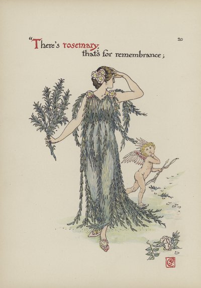 Fleurs du jardin de Shakespeare - Walter Crane
