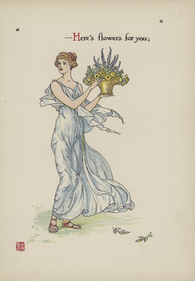 Fleurs du jardin de Shakespeare - Walter Crane