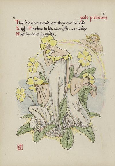 Fleurs du jardin de Shakespeare - Walter Crane