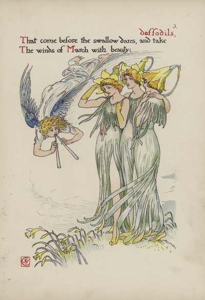 Fleurs du jardin de Shakespeare - Walter Crane