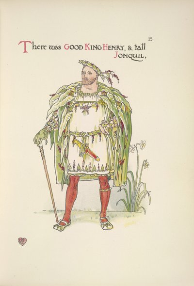 Bon roi Henri. Un homme déguisé en Henri VIII - Walter Crane
