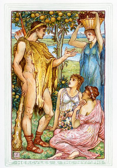 Hercule et les Nymphes - Walter Crane