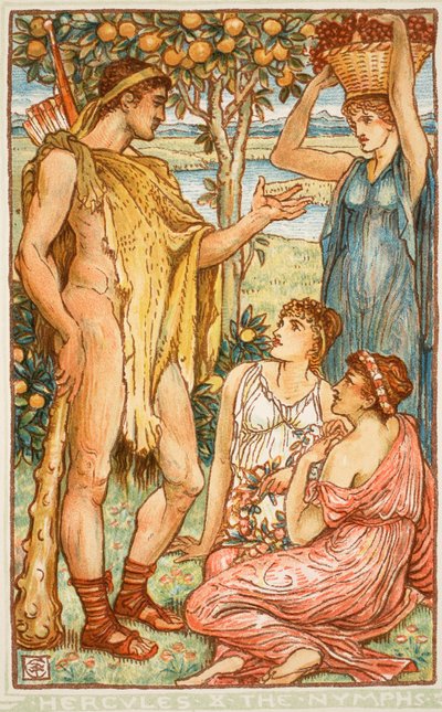 Hercule et les nymphes, illustration de 