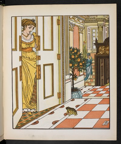 Illustration pour le Prince Grenouille - Walter Crane