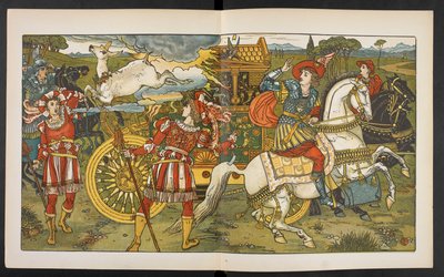 Illustration pour la Biche dans le bois - Walter Crane
