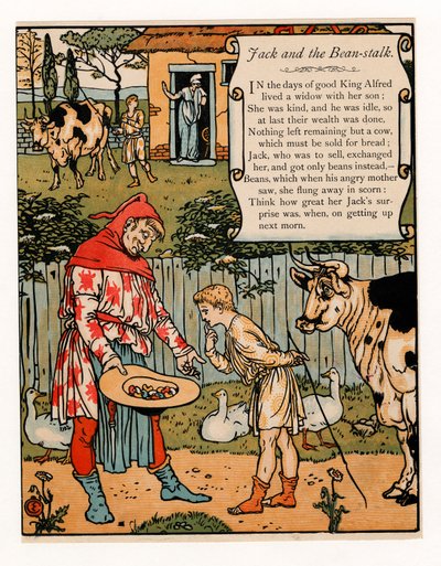 Jack vend sa vache pour des haricots, du livre d