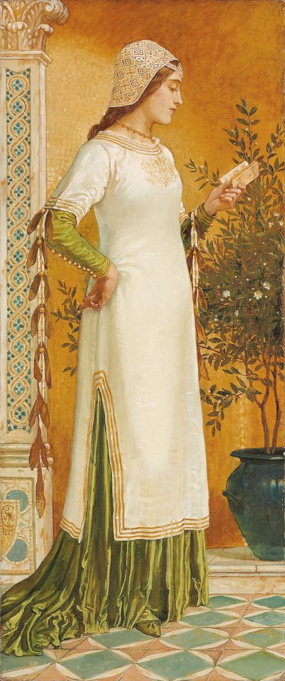 Laura lisant, 1885 - Walter Crane