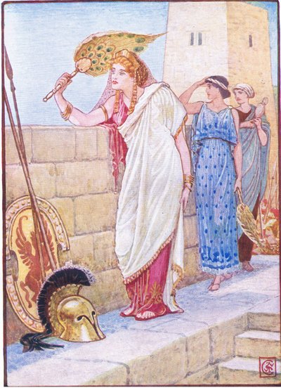 Souvent, elle se tenait sur les murs de Troie, illustration de L
