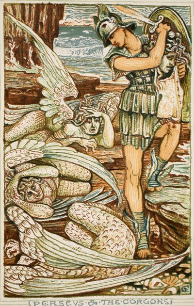 Persée et les Gorgones, illustration de 