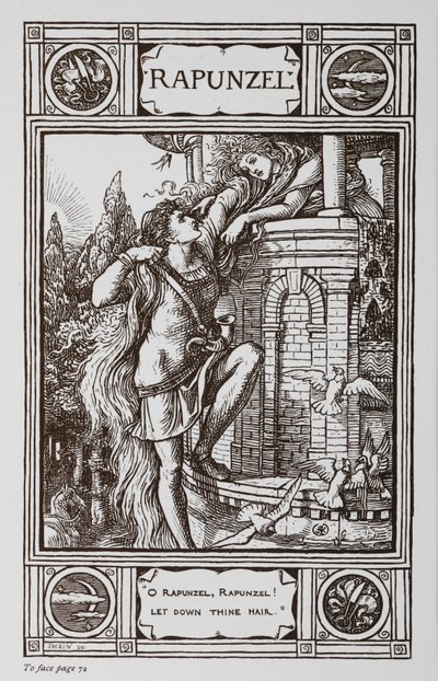 Raiponce se penche par la fenêtre d