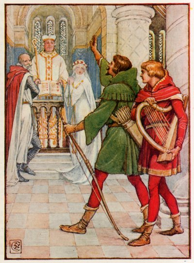 Robin des Bois et Allin-a-Dale - Walter Crane