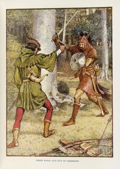 Robin des Bois et Guy de Gisborne - Walter Crane