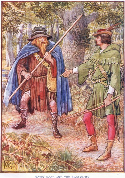 Robin des Bois et le mendiant - Walter Crane