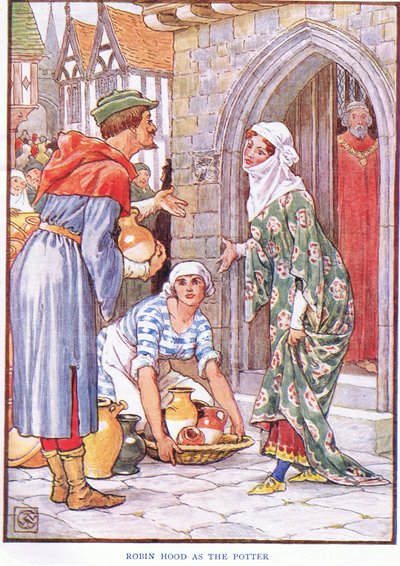 Robin des Bois en potier, vers 1920 - Walter Crane