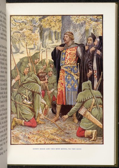 Robin des Bois devant Richard Ier - Walter Crane