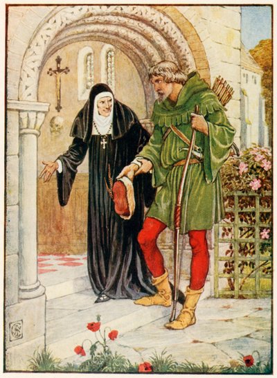 Robin des Bois arrivant à Kirklees Hall - Walter Crane