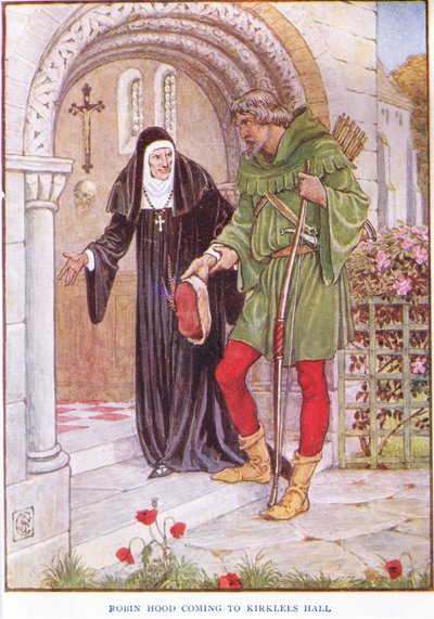 Robin des Bois arrivant à Kirkley Hall, c.1920 - Walter Crane