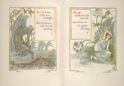 Coucher de soleil et amour dans la brume - Walter Crane