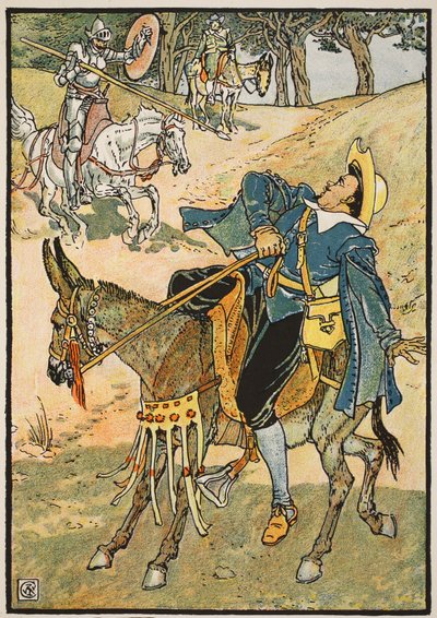 Le riche gain du casque de Mambrino, illustration de 