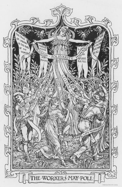 Le mât de mai des travailleurs - Walter Crane