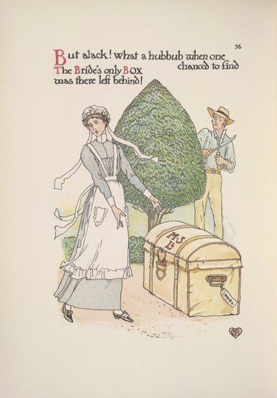 La seule boîte de la mariée avait été oubliée - Walter Crane