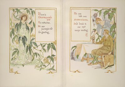 Clématite des haies et vin de sops - Walter Crane