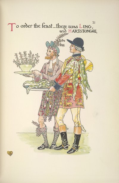 Deux serviteurs, Ling et Hartstongue - Walter Crane