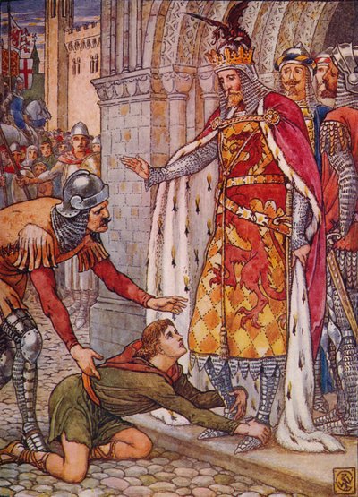 Le Jeune Owen Fait Appel au Roi - Walter Crane