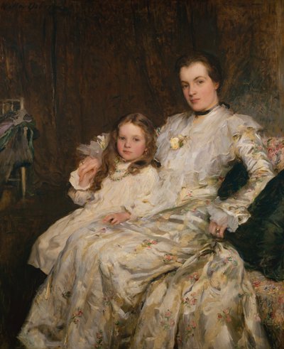 Portrait de Mme Chadwyck-Healy et de sa Fille - Walter Frederick Osborne