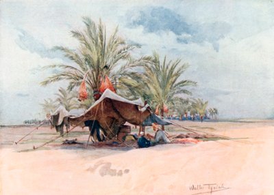 Tente Bedawi (lithographie couleur) - Walter Frederick Roofe Tyndale
