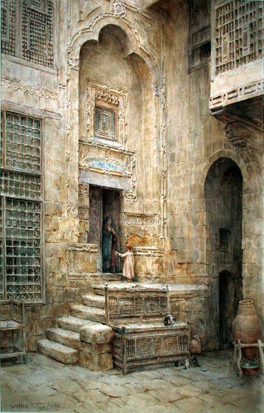 Une cour au Caire - Walter Frederick Roofe Tyndale