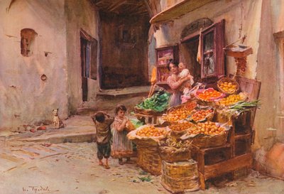 Un étal de fruits à San Remo, vers 1900, 1913 - Walter Frederick Roofe Tyndale